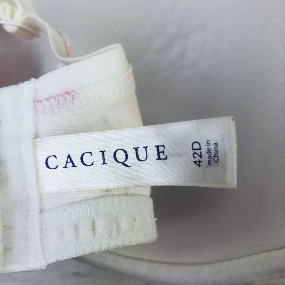Cacique Lane Bryant Lipstick Print Bra Womens 42D - Picture 3 of 7